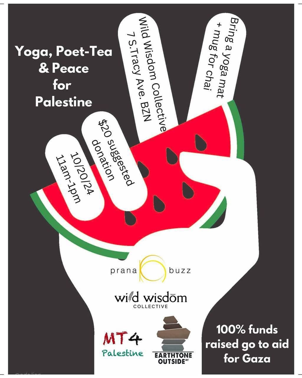 Yoga, Poet-Tea & Peace for Palestine