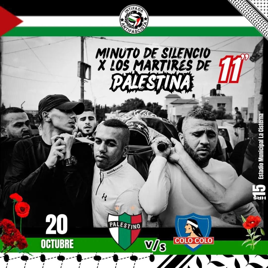 MINUTO DE SILENCIO X LOS MARTIRES DE PALESTINA