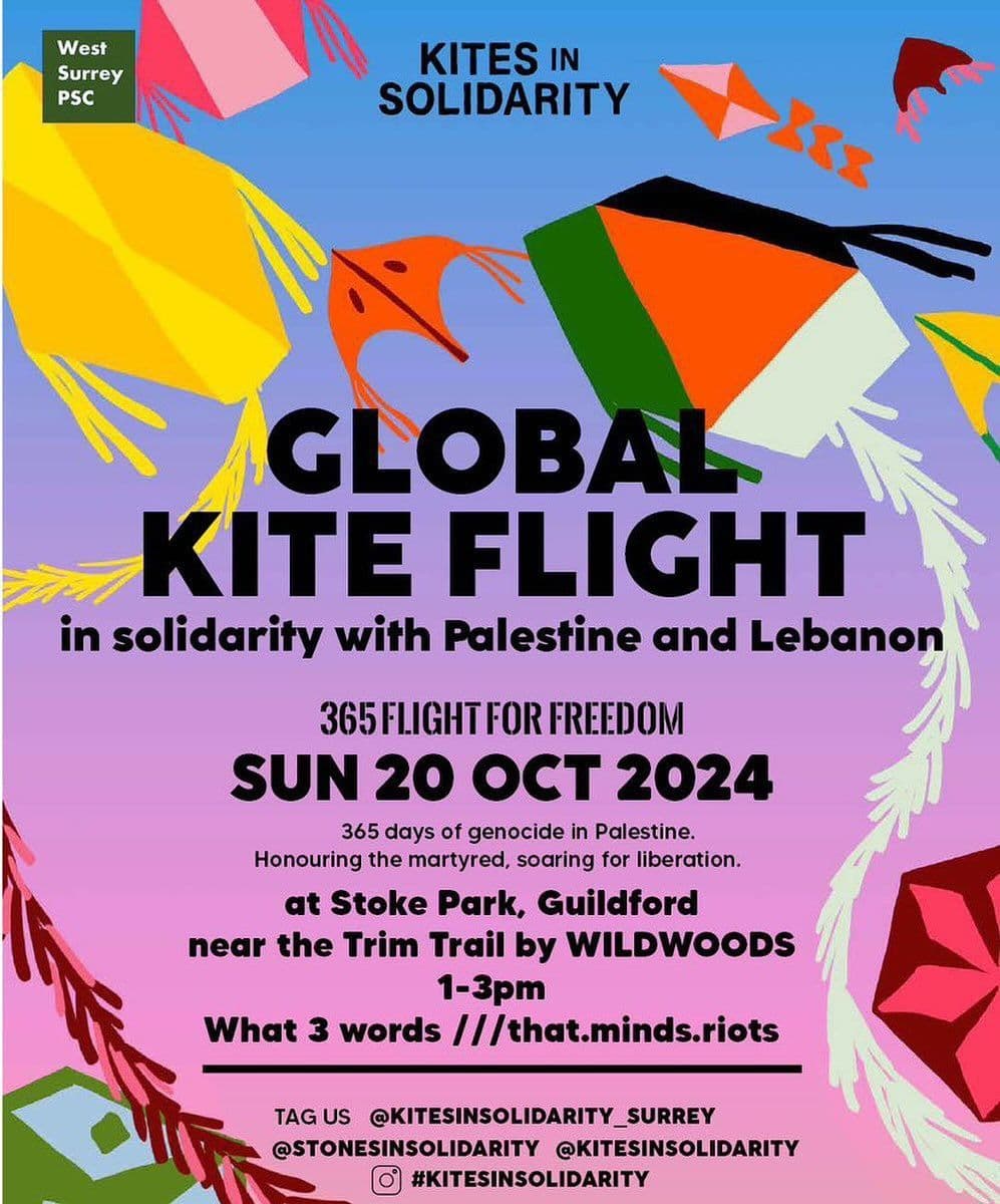 GLOBAL KITE FLIGHT in solidarity with Palestine and Lebanon