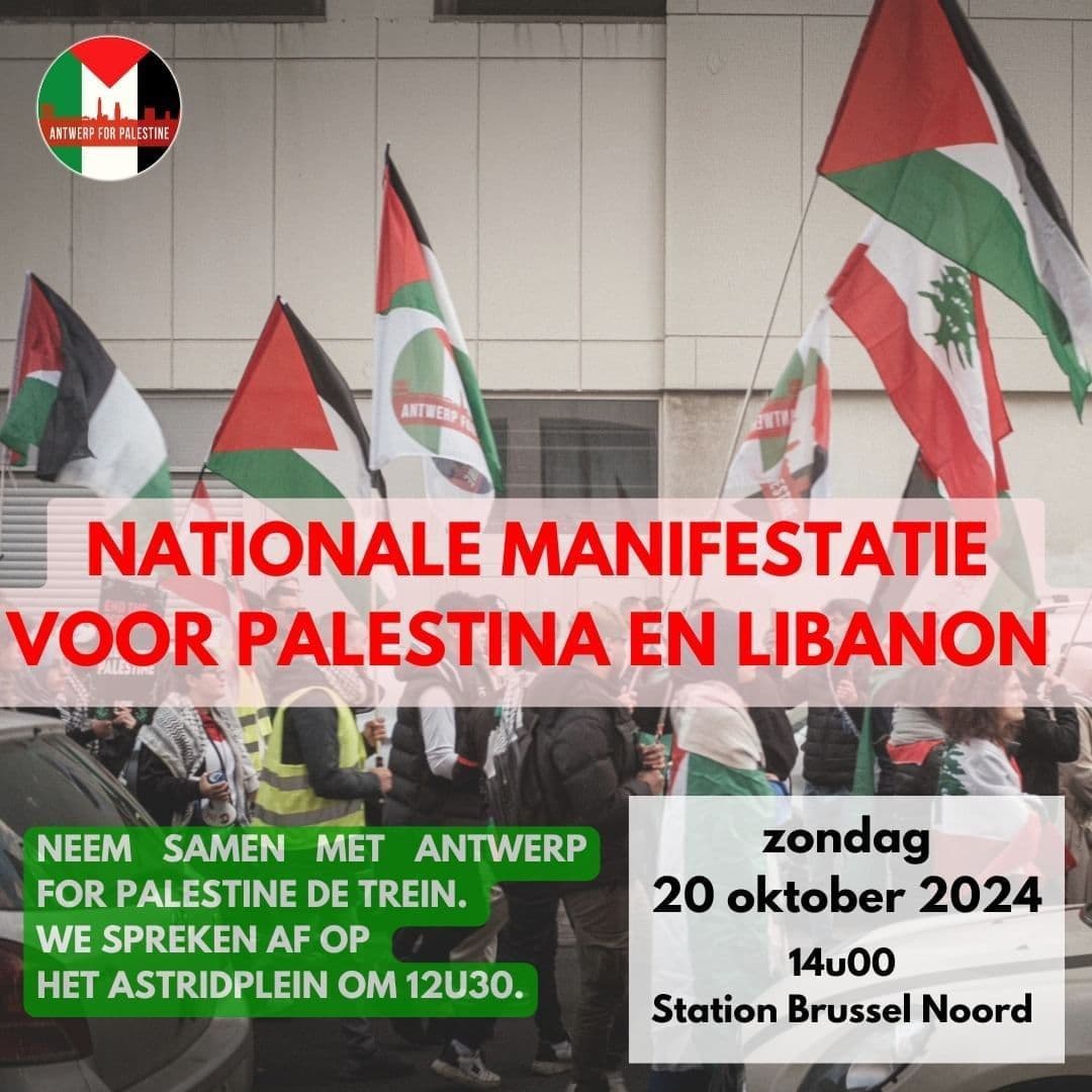 NATIONALE MANIFESTATIE VOOR PALESTINA EN LIBANON