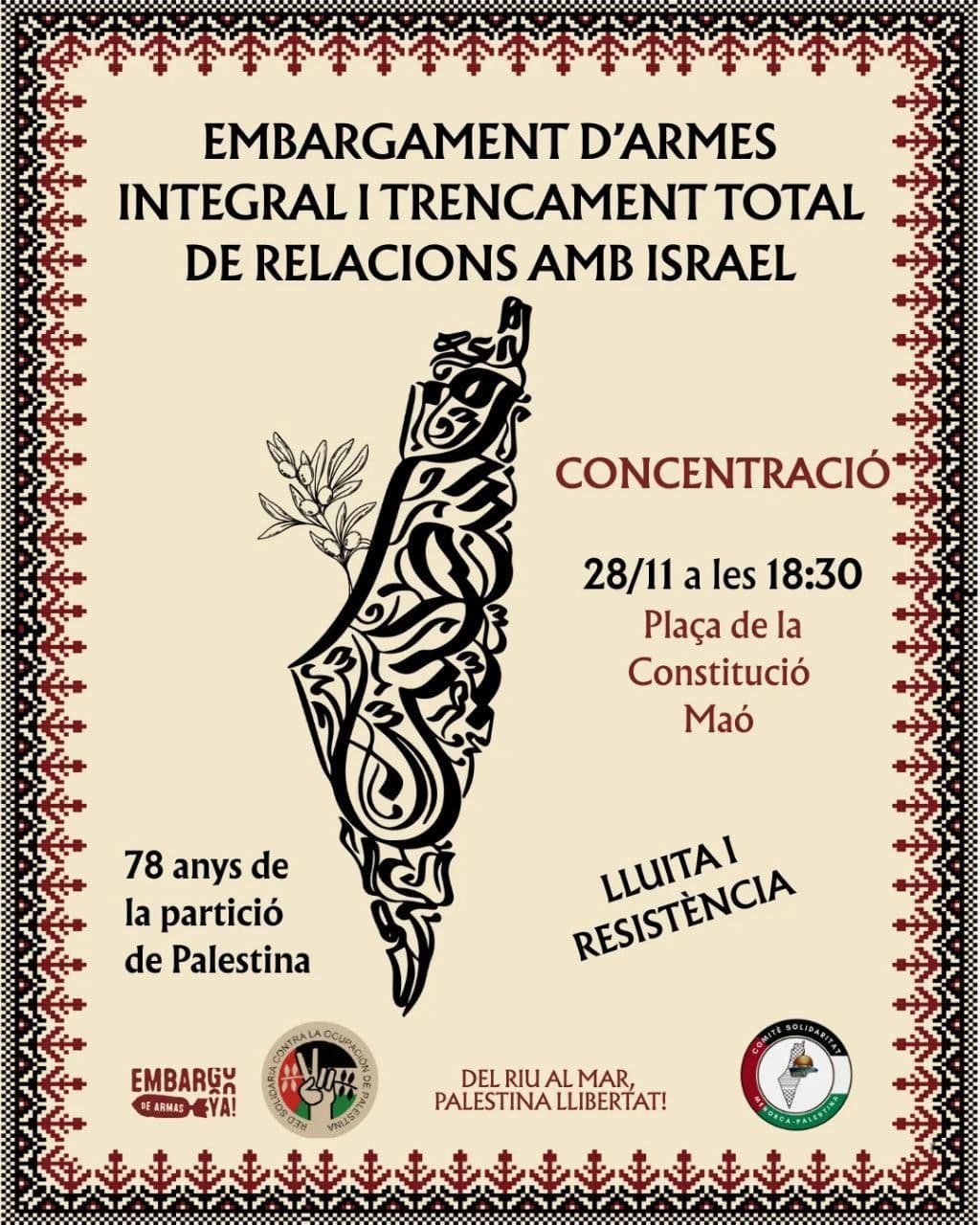 Seguim als carrers amb PALESTINA / Mahon