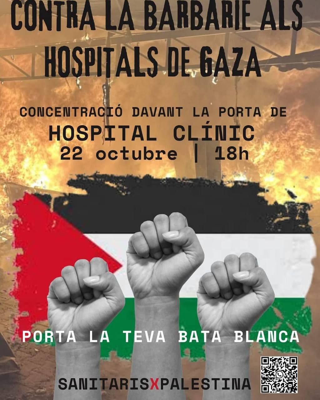 CONTRA LA BARBARIE ALS HOSPITALS DE GAZA