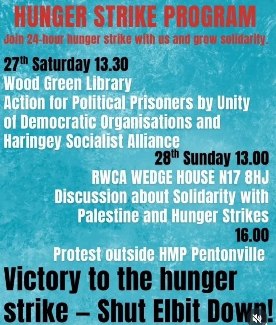 HUNGER STRIKE PROGRAM (27 December)