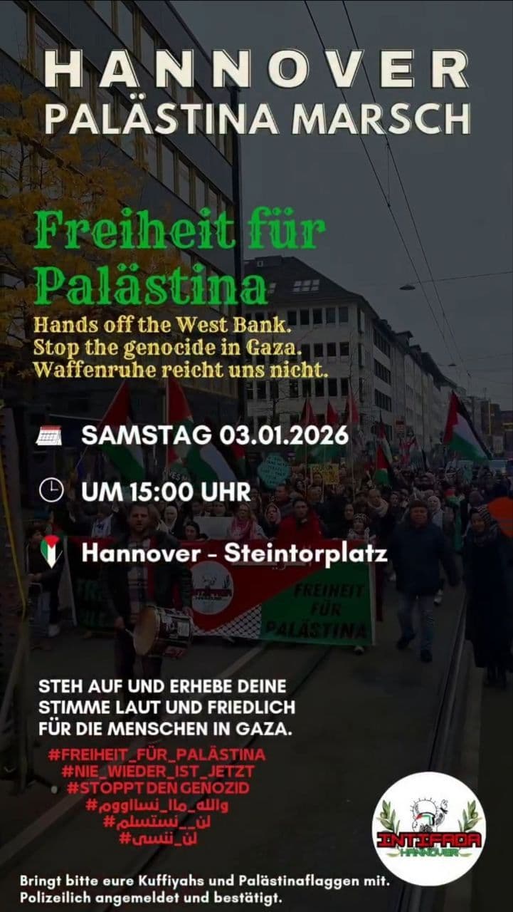 HANNOVER PALASTINA MARSCH