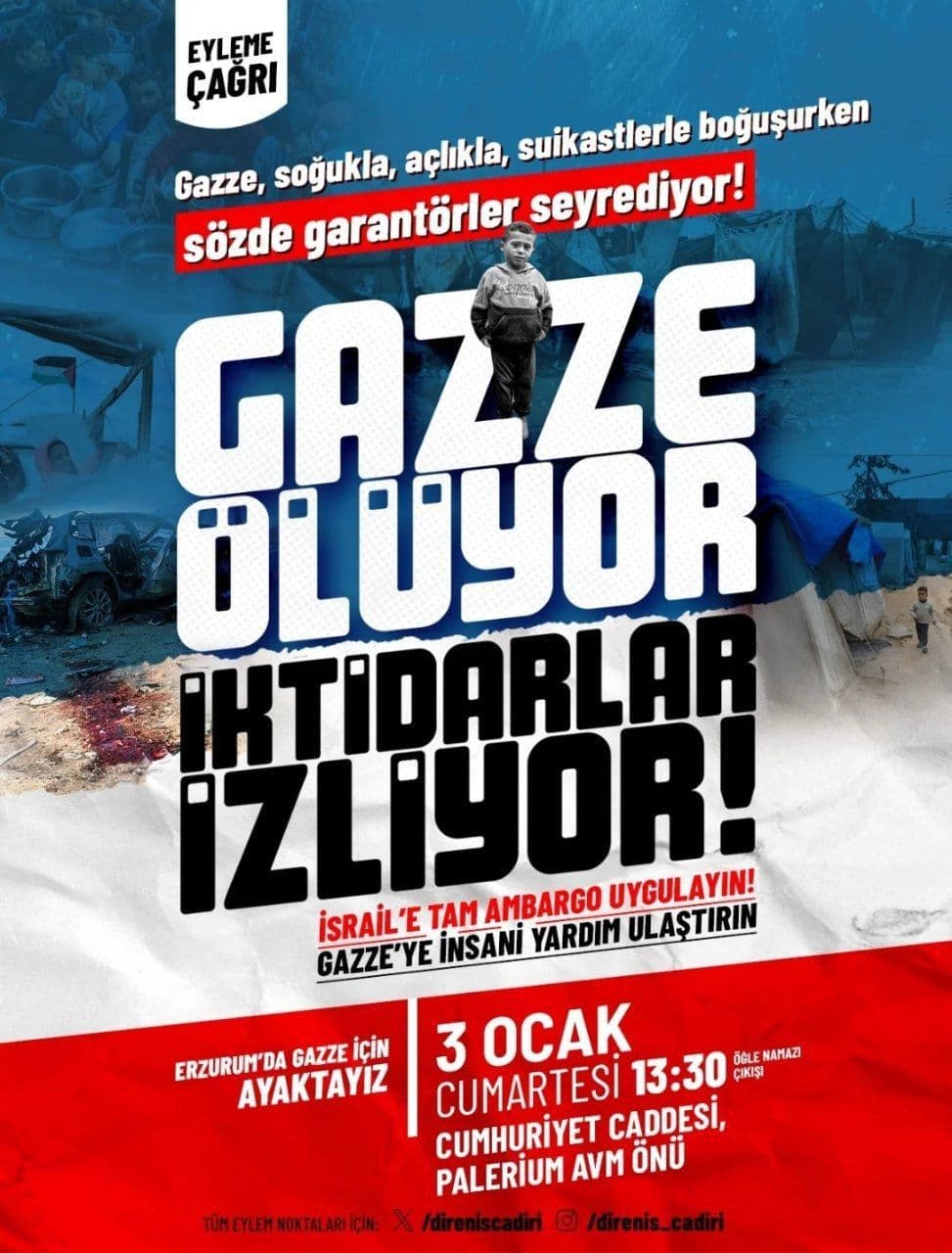 GAZZE OLUYOR IKTIDARLAR IZLIYOR / Erzurum