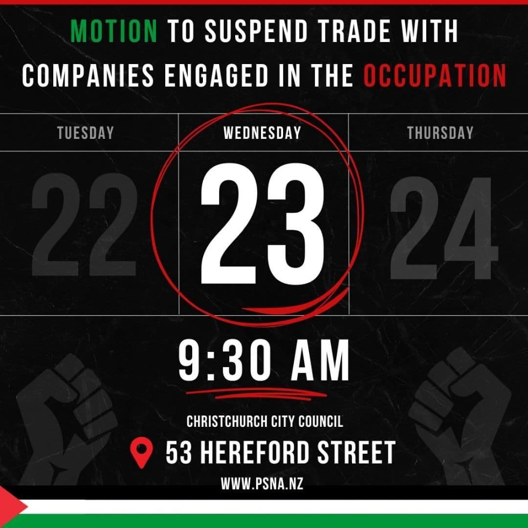 MOTION TO SUSPEND TRADE WITH COMPANIES ENGAGED IN THE OCCUPATION