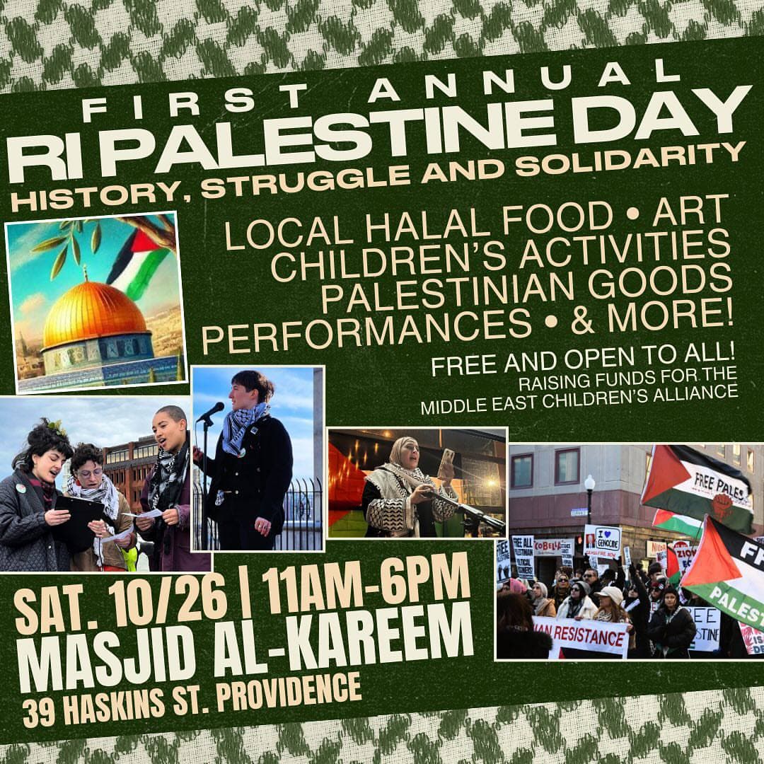 FIRST ANNUAL RI PALESTINE DAY