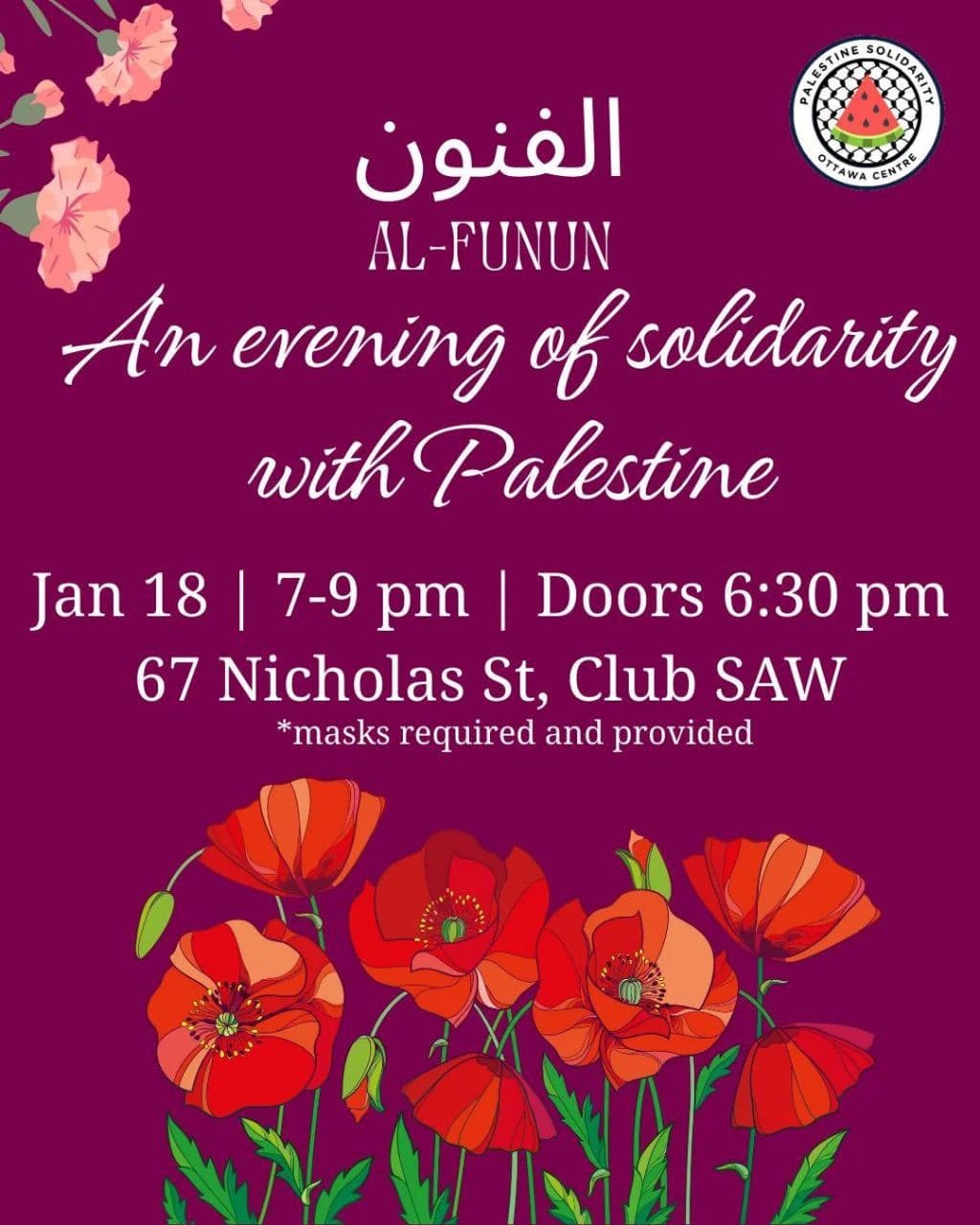 An evening of solidarity with Palestine