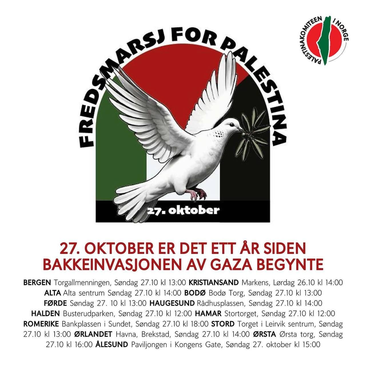 FREDSMARSJ FOR PALESTINA \ Halden