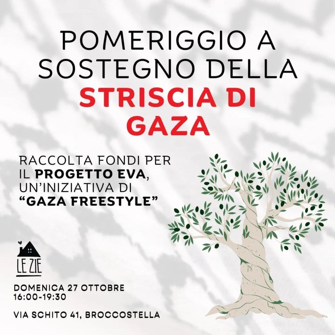 POMERIGGIO A SOSTEGNO DELLA STRISCIA DI GAZA