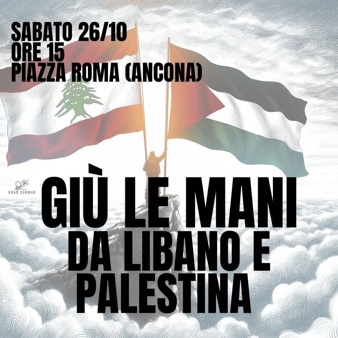 GIŨ LE MANI DA LIBANO E PALESTINA