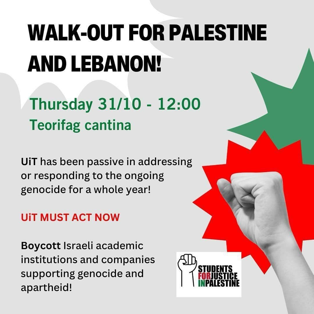 WALK-OUT FOR PALESTINE AND LEBANON!