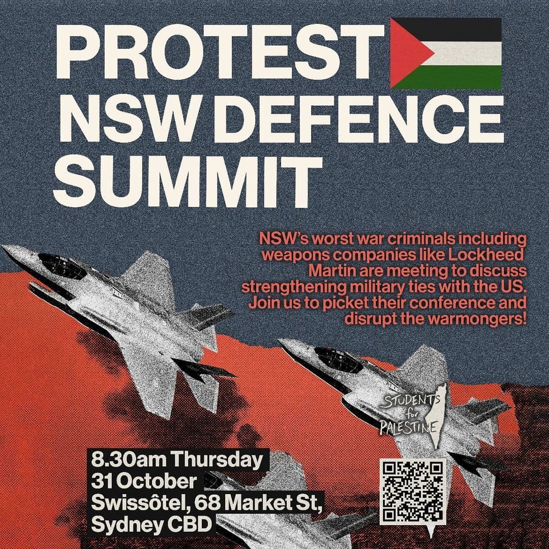 PROTEST NSW DEFENCE SUMMIT