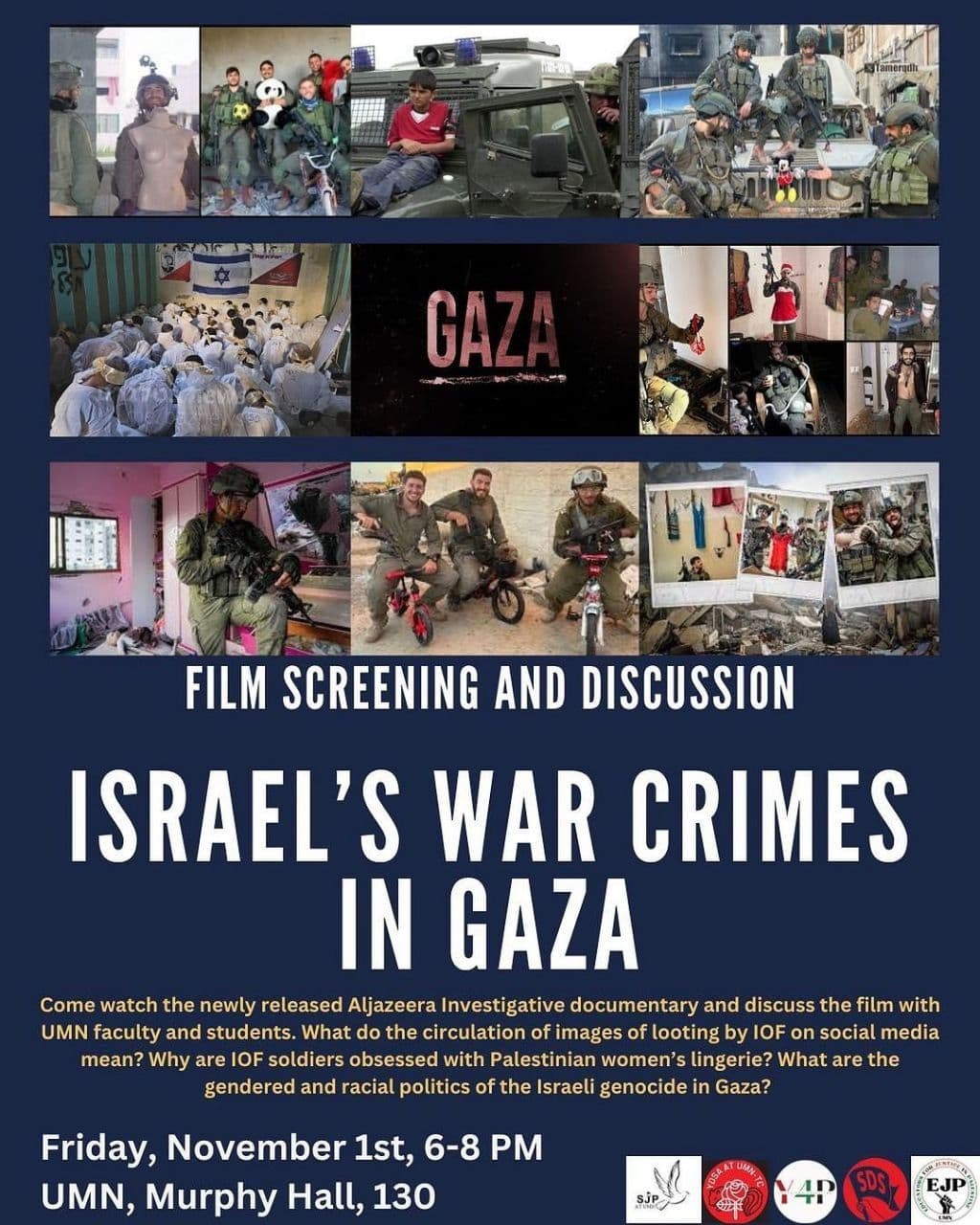 ISRAEL'S WAR CRIMES IN GAZA