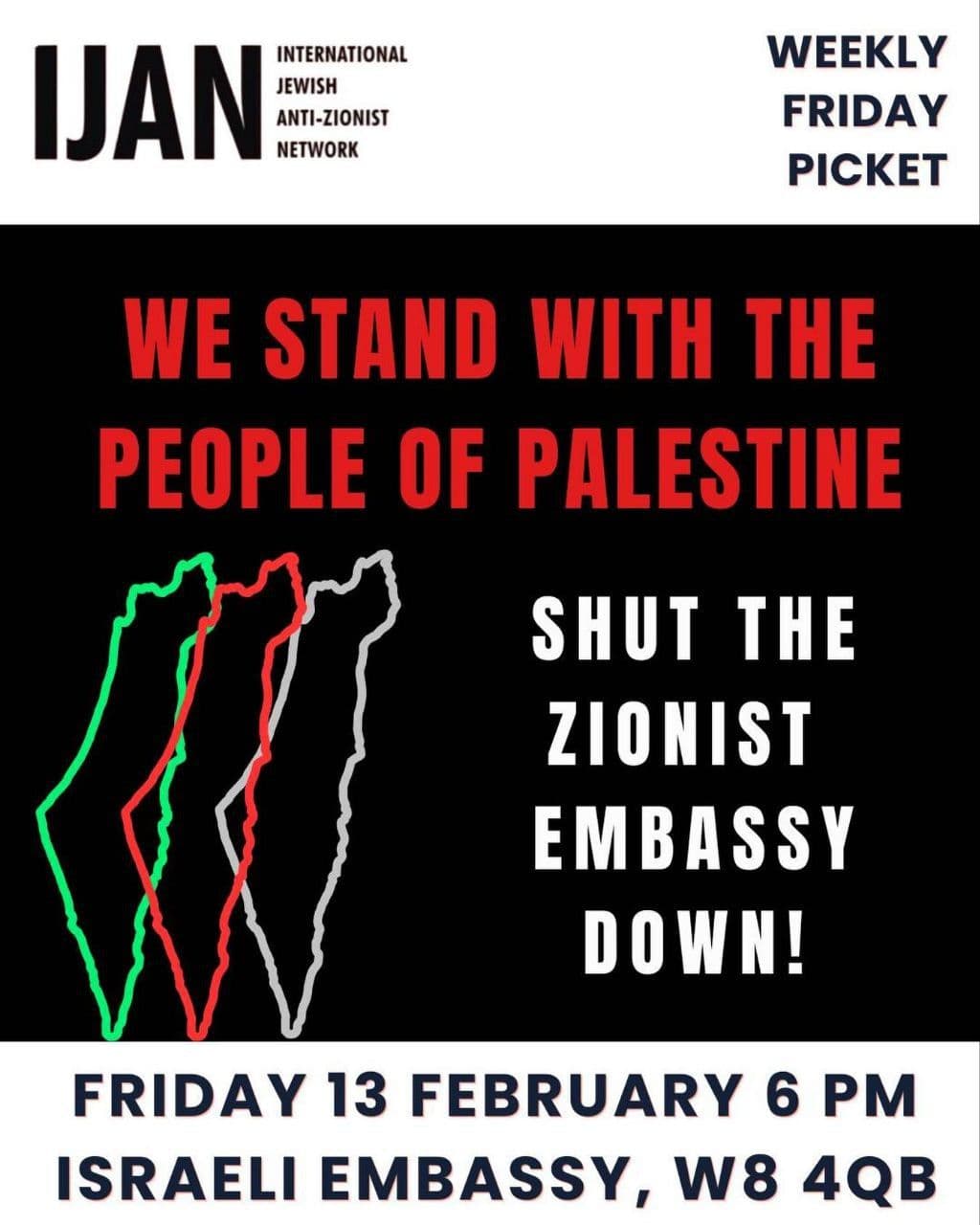 WE STAND WITH THE PEOPLE OF PALESTINE