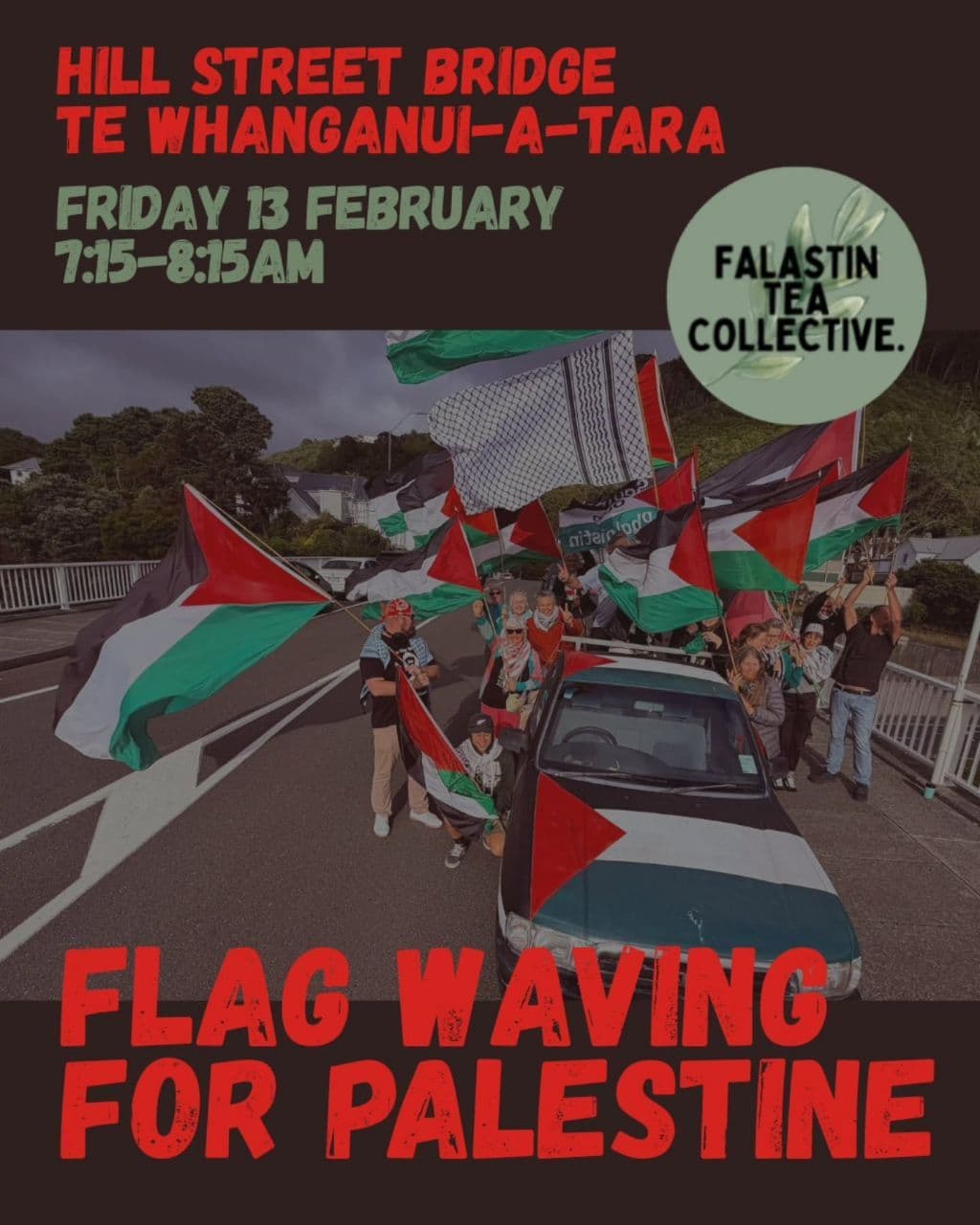 FLAG WAVING FOR PALESTINE