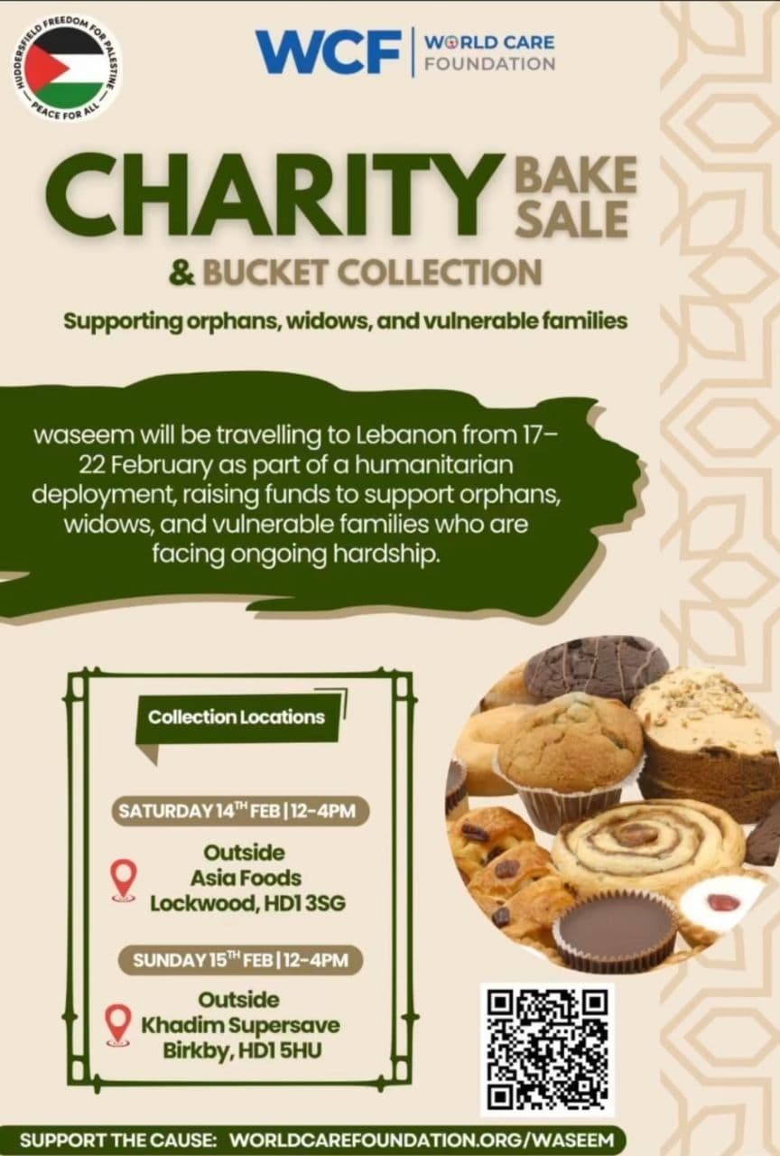 CHARITY BAKE SALE & BUCKET COLLECTION / 15 February
