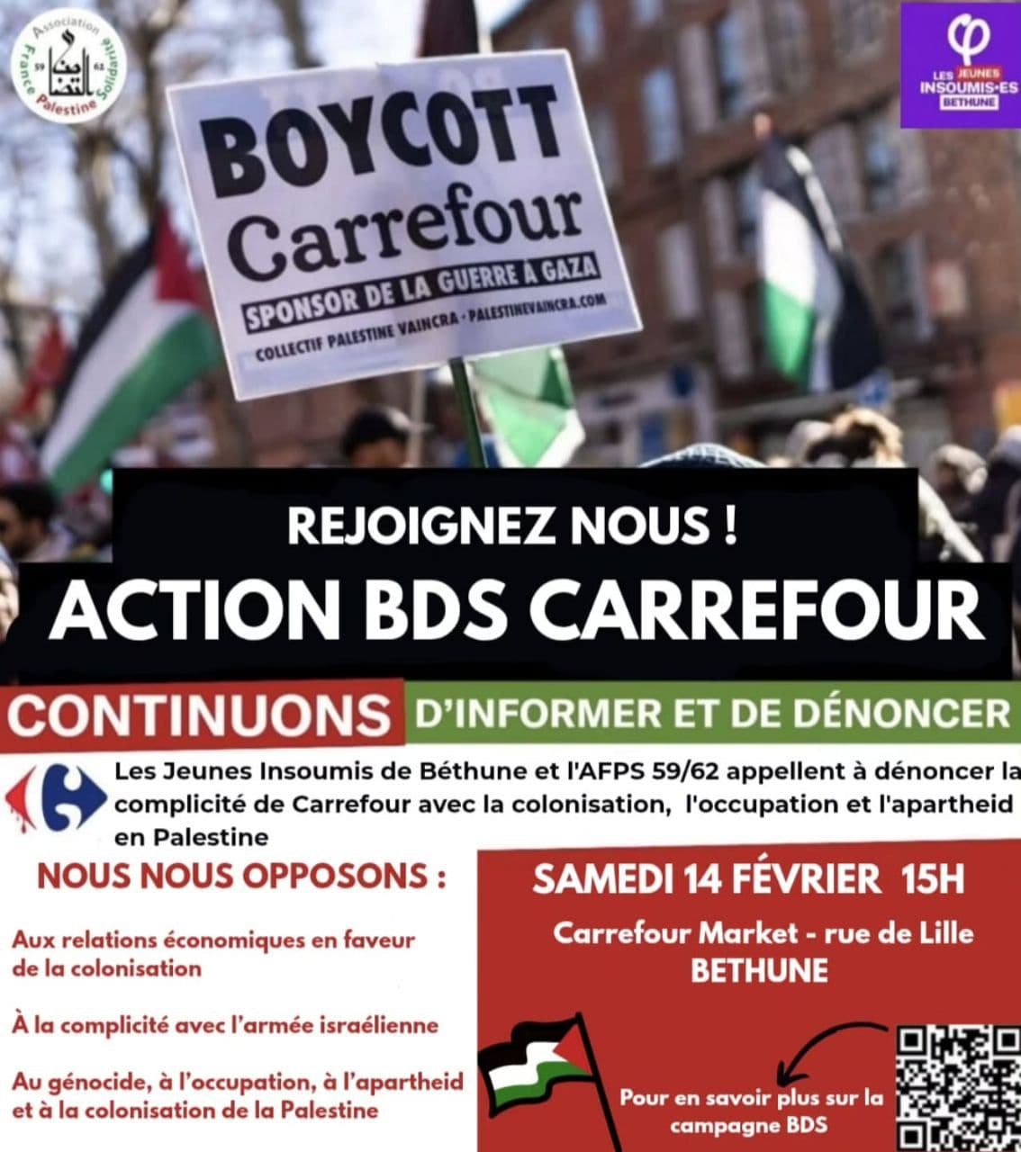 REJOIGNEZ NOUS ! ACTION BDS CARREFOUR