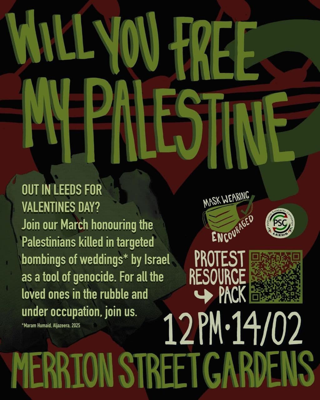 WILL YOU FREE MY PALESTINE