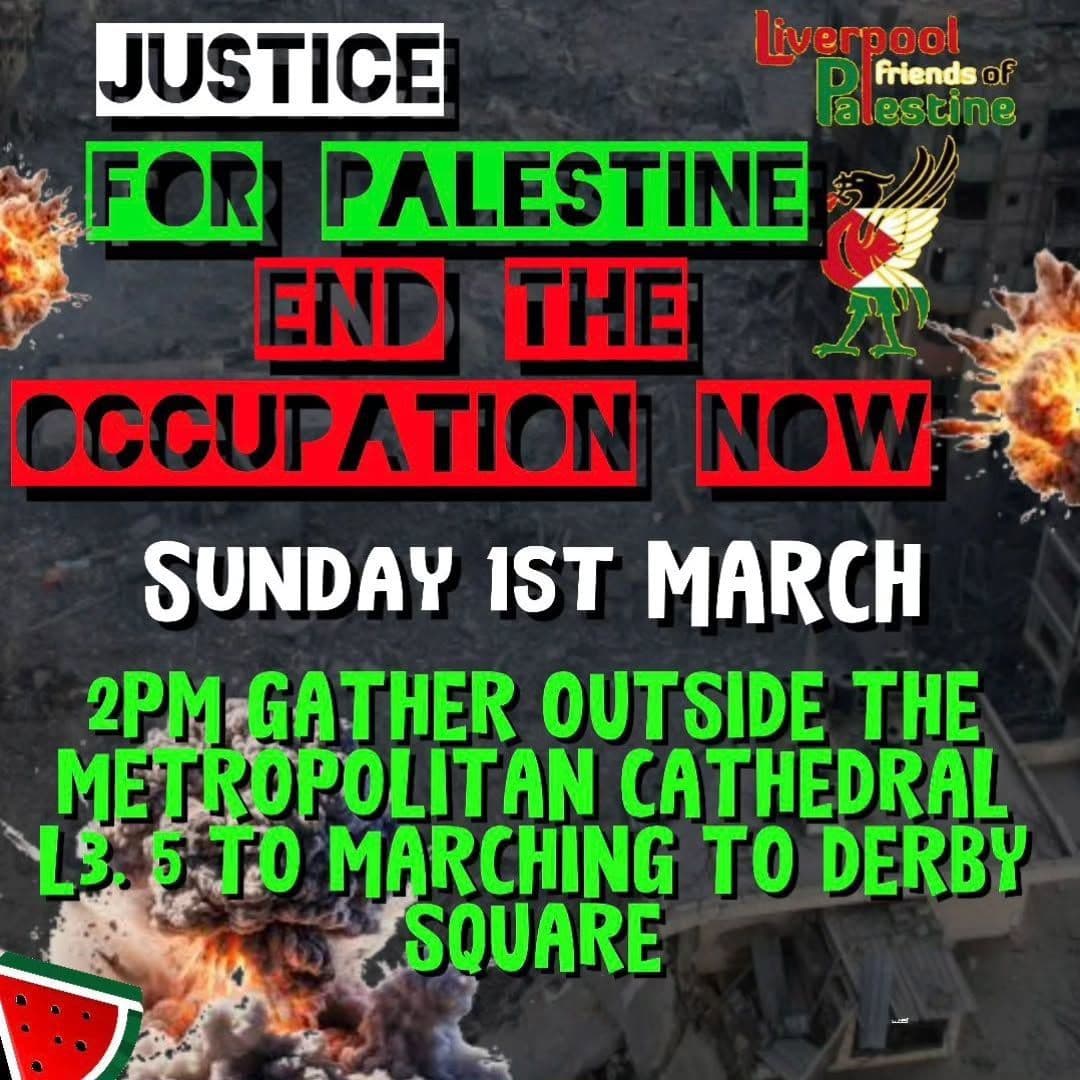 JUSTICE FOR PALESTINE END THE OCCUPATION NOW