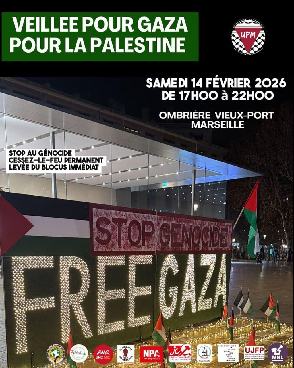 VEILLEE POUR GAZA POUR LA PALESTINE