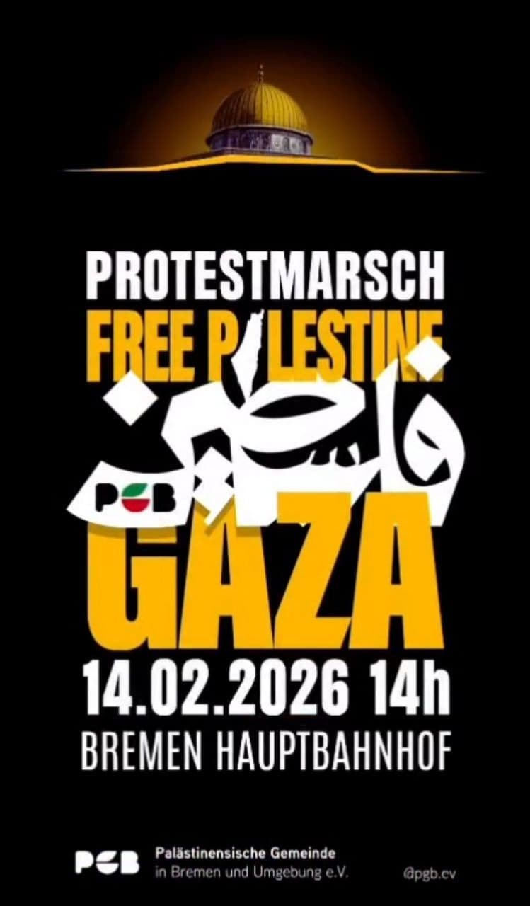 PROTESTMARSCH FREE PALESTINE