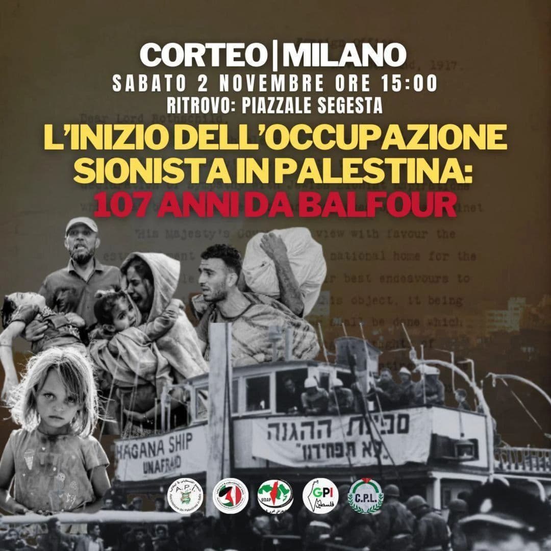 L'INIZIO DELL'OCCUPAZIONE SIONISTA IN PALESTINA: