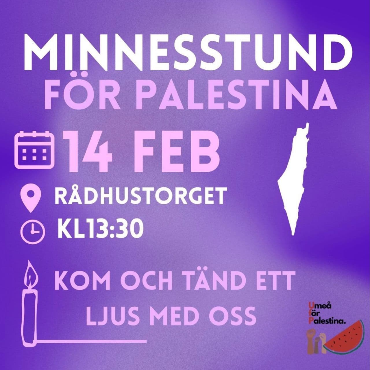 MINNESSTUND FOR PALESTINA