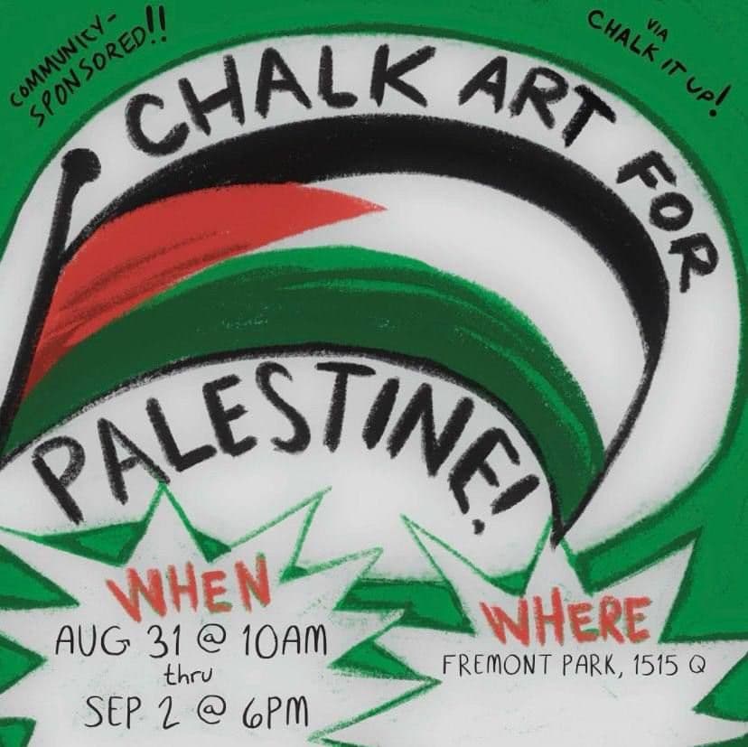 CHALK ARA FOR PALESTINE!