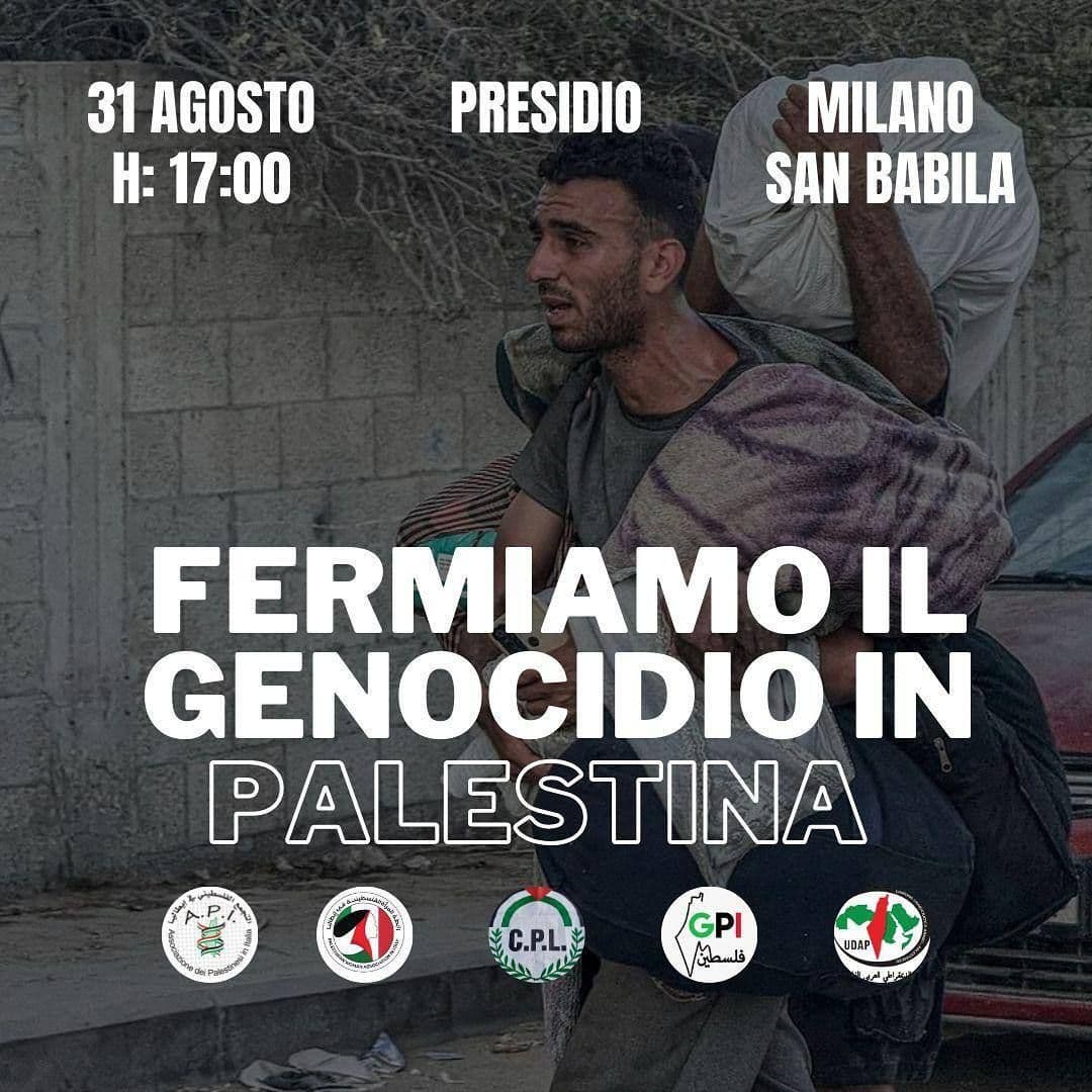 FERMIAMO IL GENOCIDIO IN PALESTINA