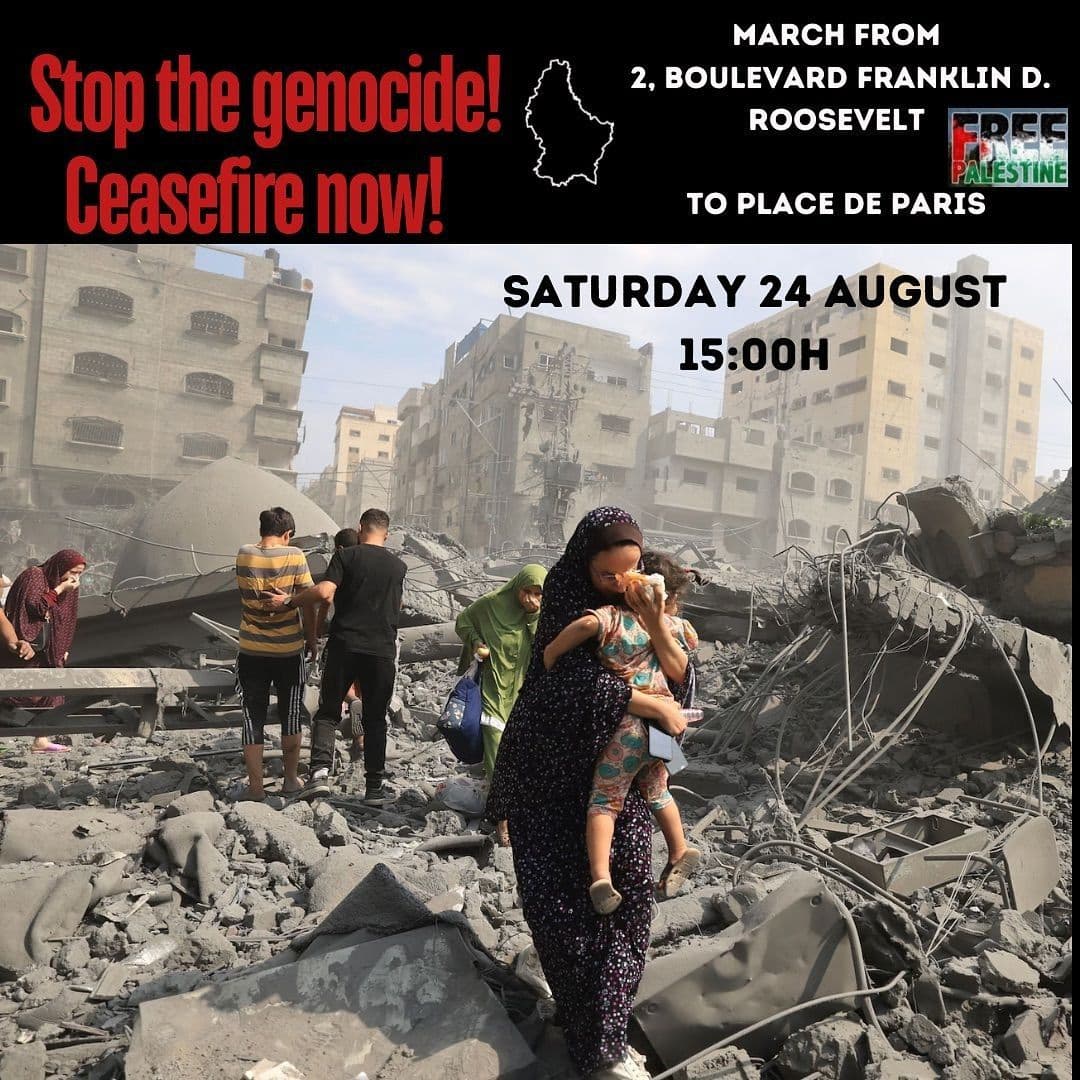 Stop the genocide! Ceasefire now!