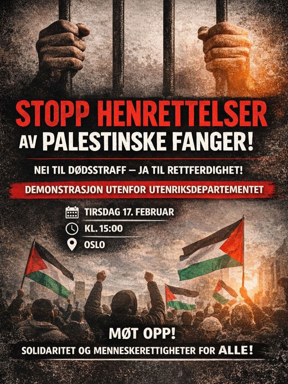 STOPP HENRETTELSER AV PALESTINSKE FANGER!