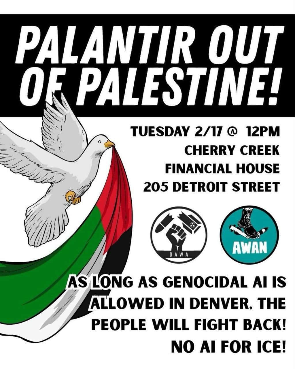 PALANTIR OUT OF PALESTINE!