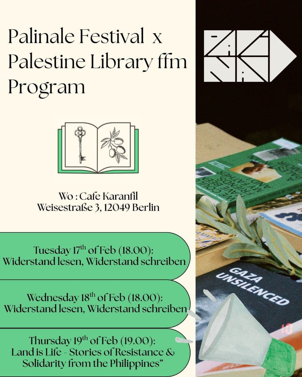 Palinale Festival x Palestine Library ffm Program