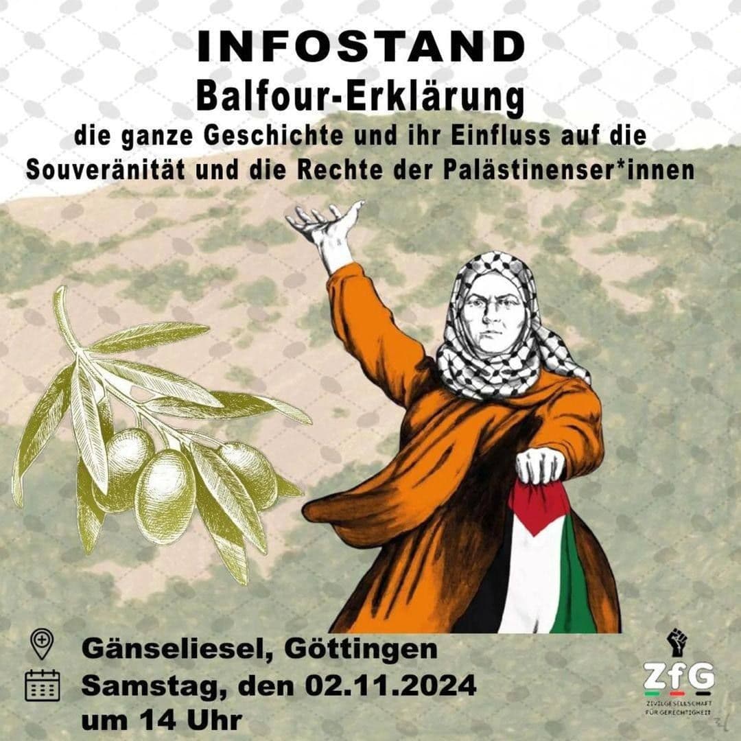 INFOSTAND Balfour-Erklärung