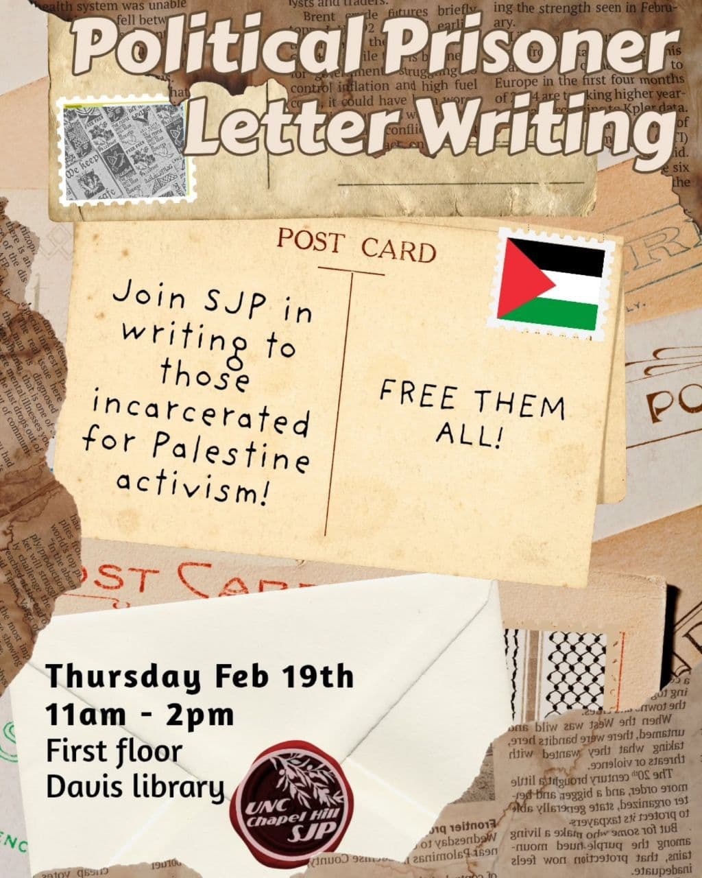Political prisoner letter writing
