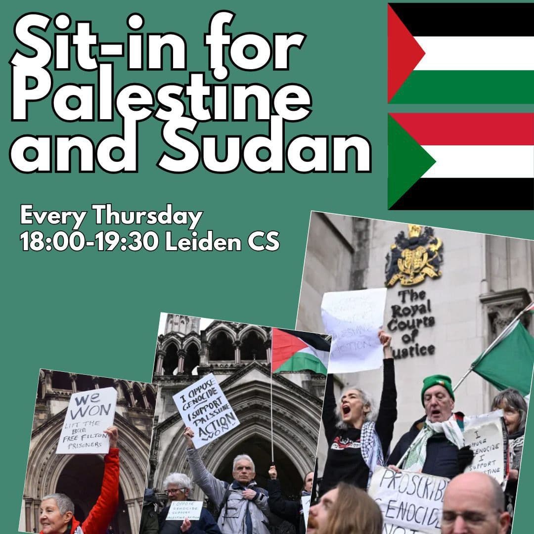 Sit-in for palestine and sudan