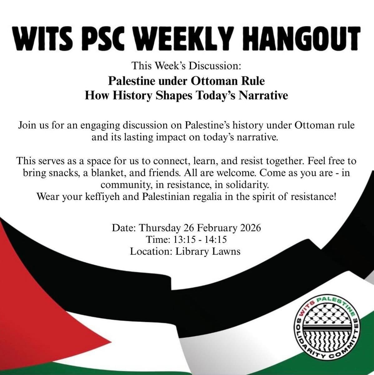 WITS PSC WEEKLY HANGOUT