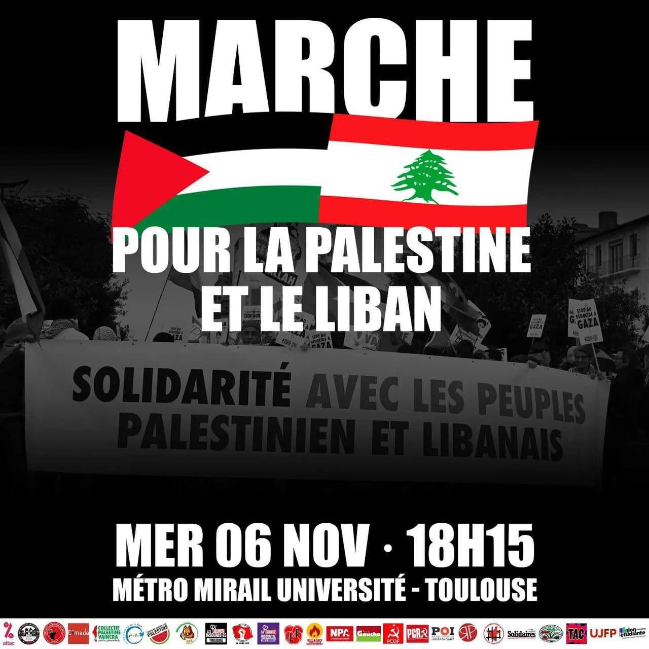 POUR LA PALESTINE ET LE LIBAN