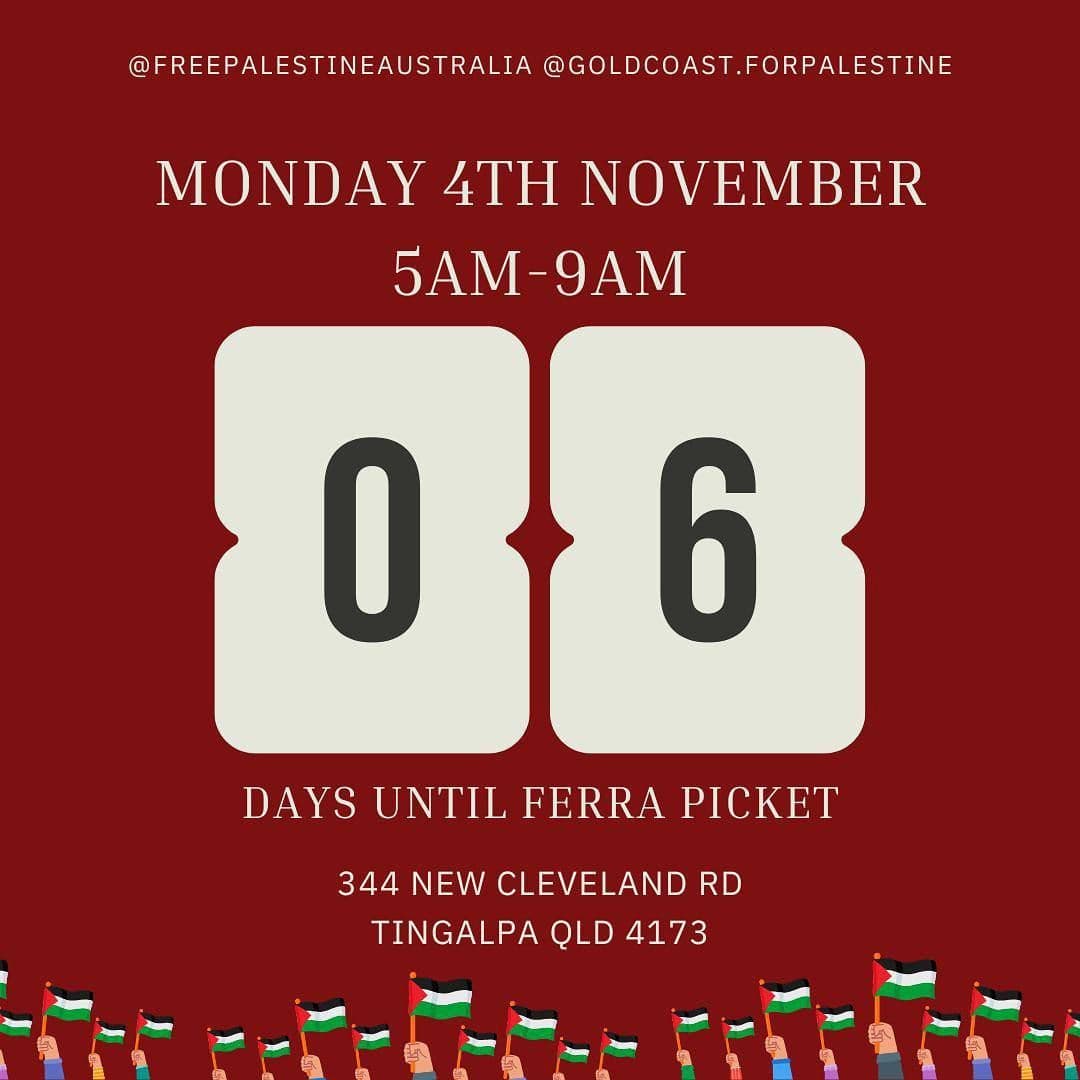 6 DAYS UNTIL FERRA PICKET