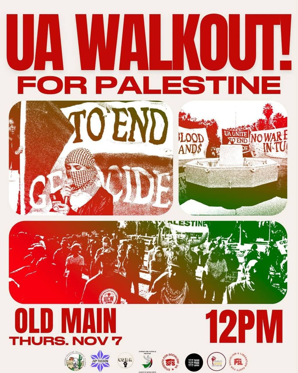 UA WALKOUT! FOR PALESTINE