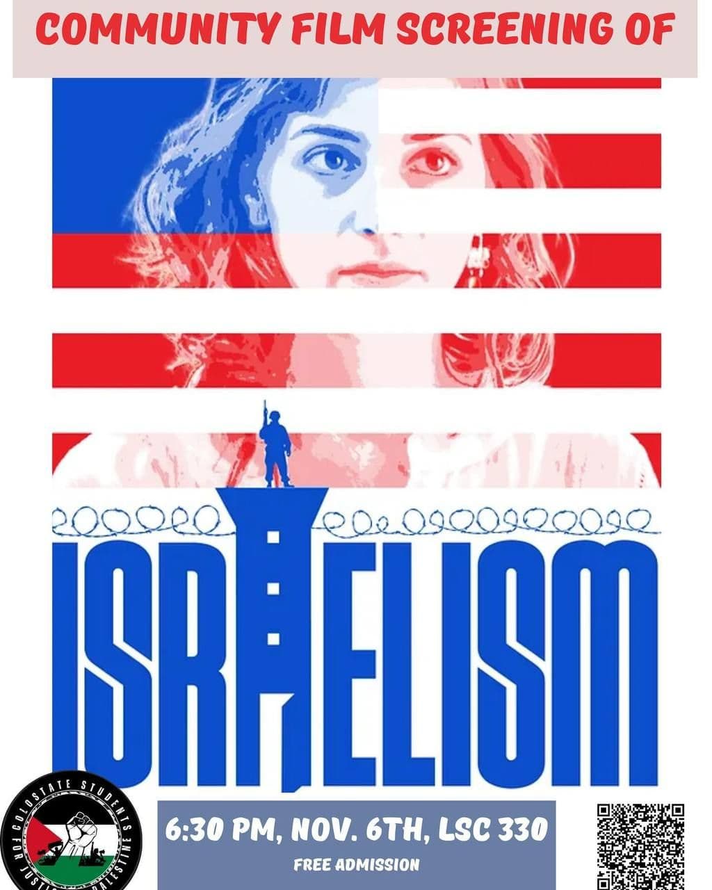 COMMUNITY FILM SCREENING OF ISRAELISM