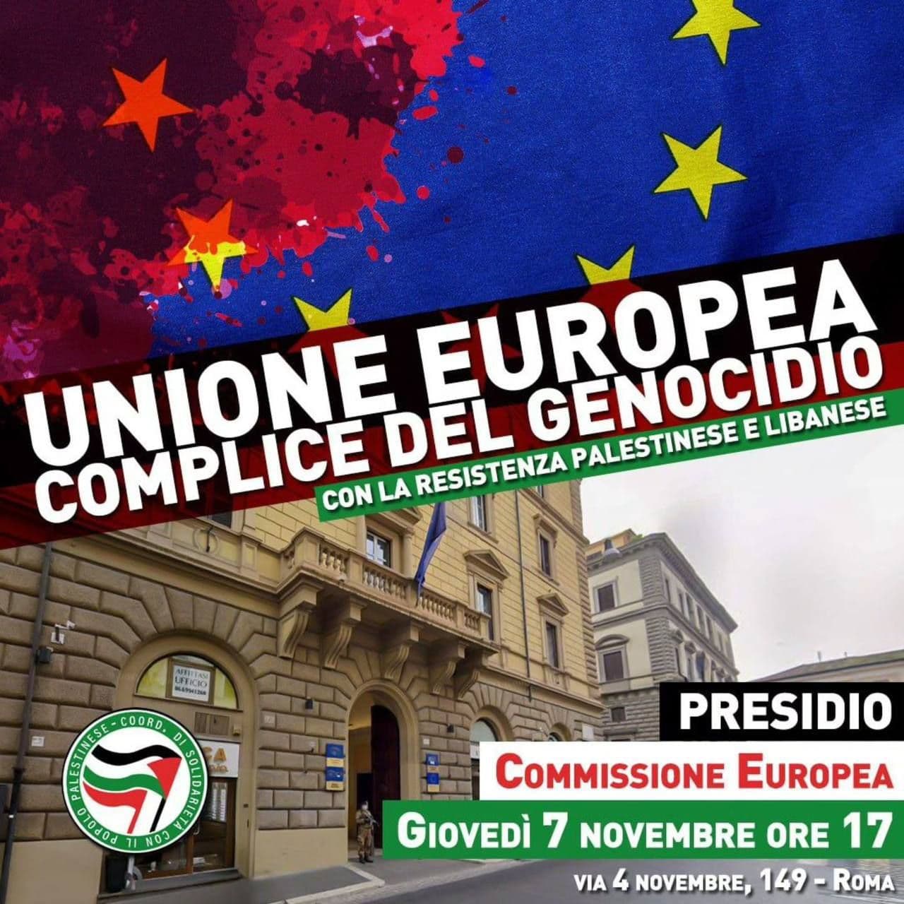 UNIONE EUROPEA COMPLICE DEL GENOCIDIO