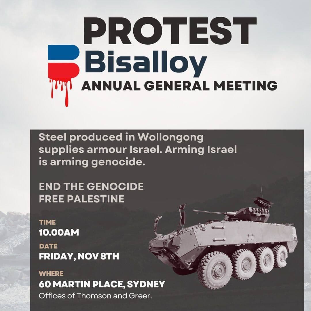 PROTEST Bisalloy ANNUAL GENERAL MEETING