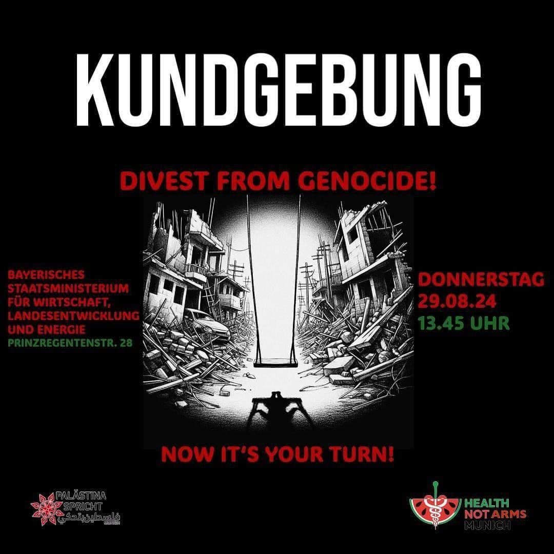 KUNDGEBUNG DIVEST FROM GENOCIDE!