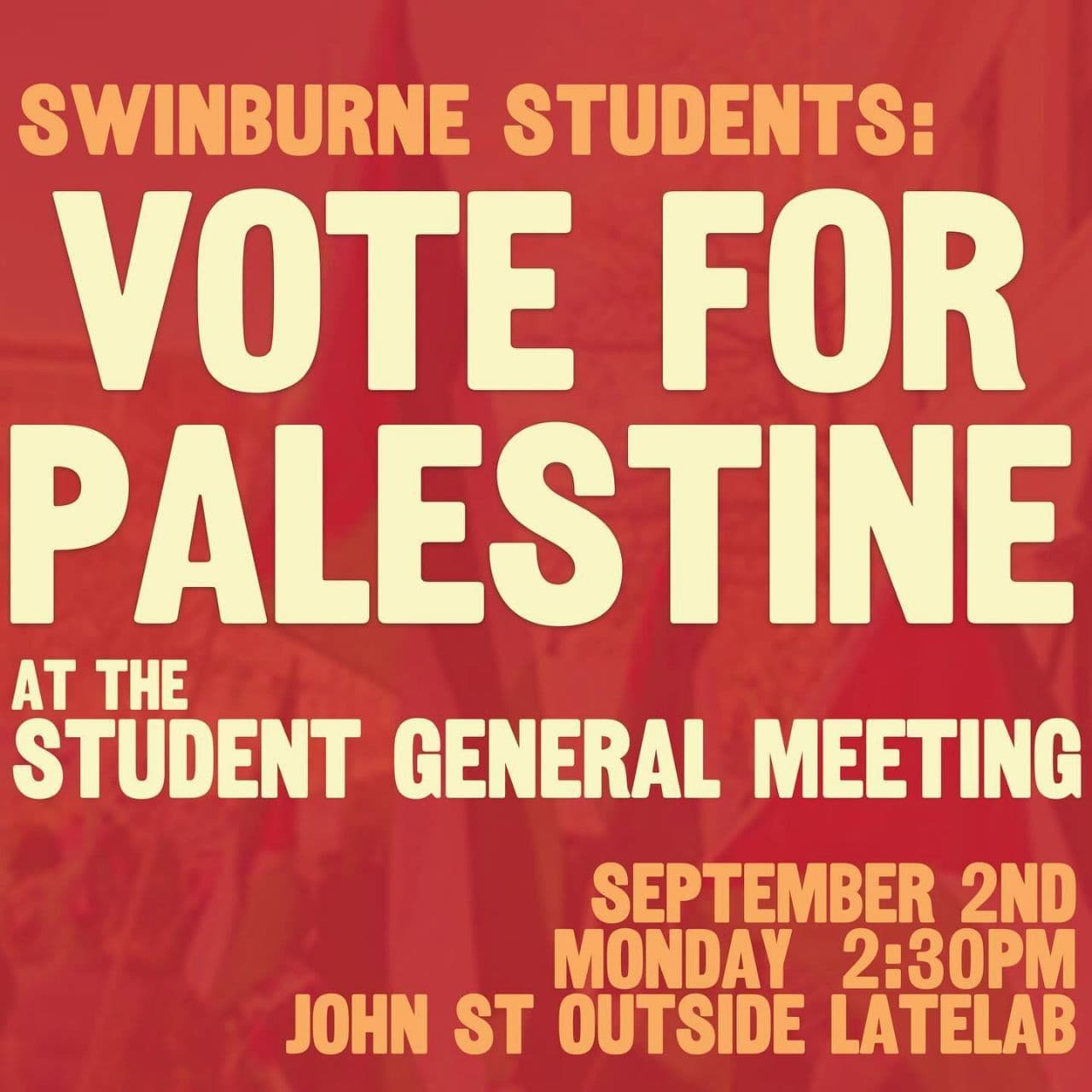 VOTE FOR PALESTINE