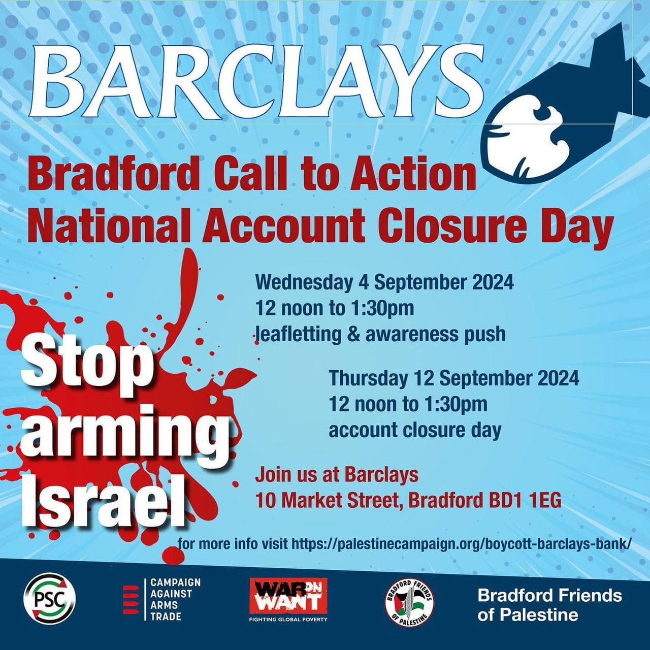 BARCLAYS Bradford Call to Action National Account Closure Day