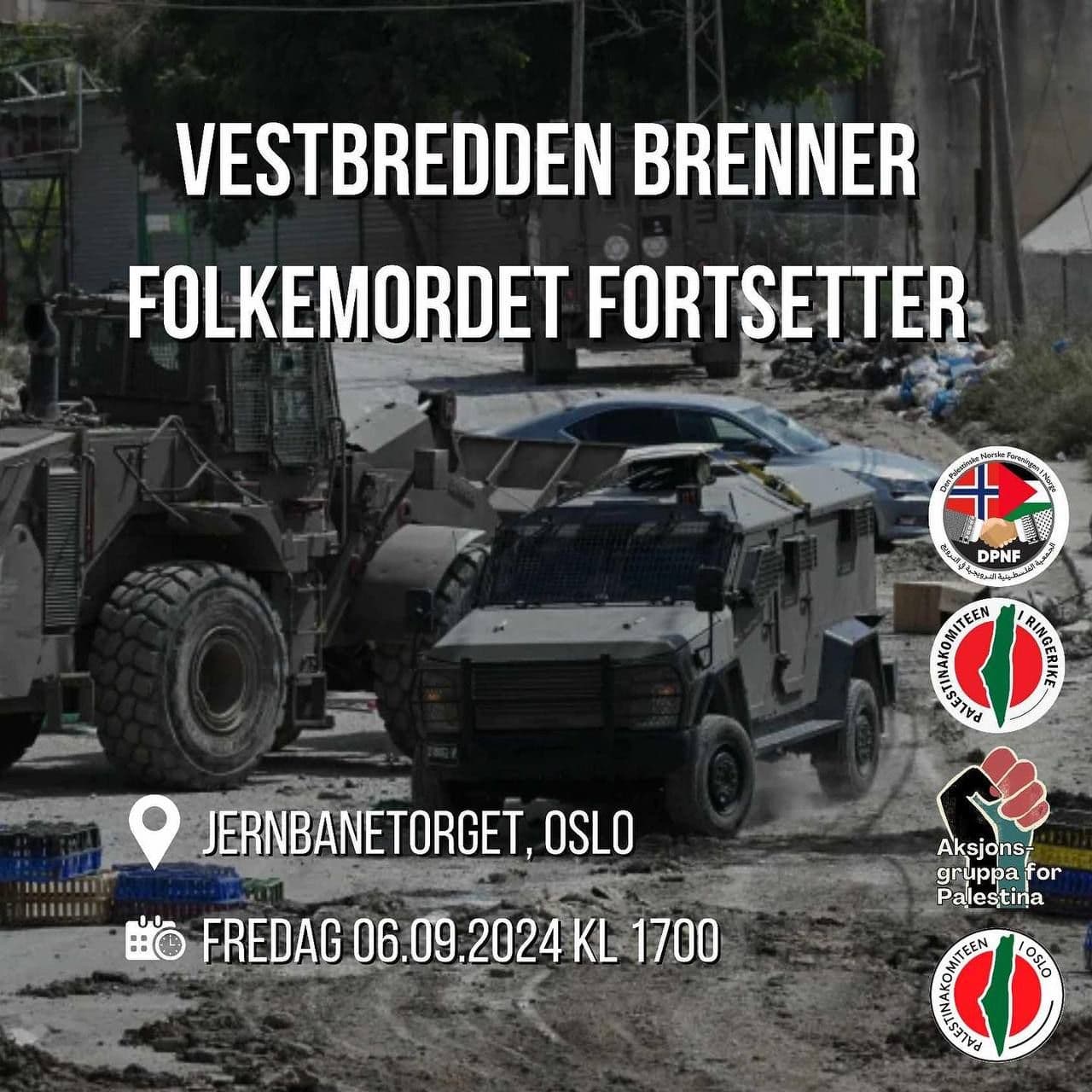 VESTBREDDEN BRENNER FOLKEMORDET FORTSETTER