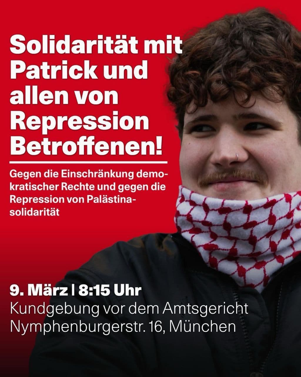 Solidarität mit Patrick und allen von Repression Betroffenen!