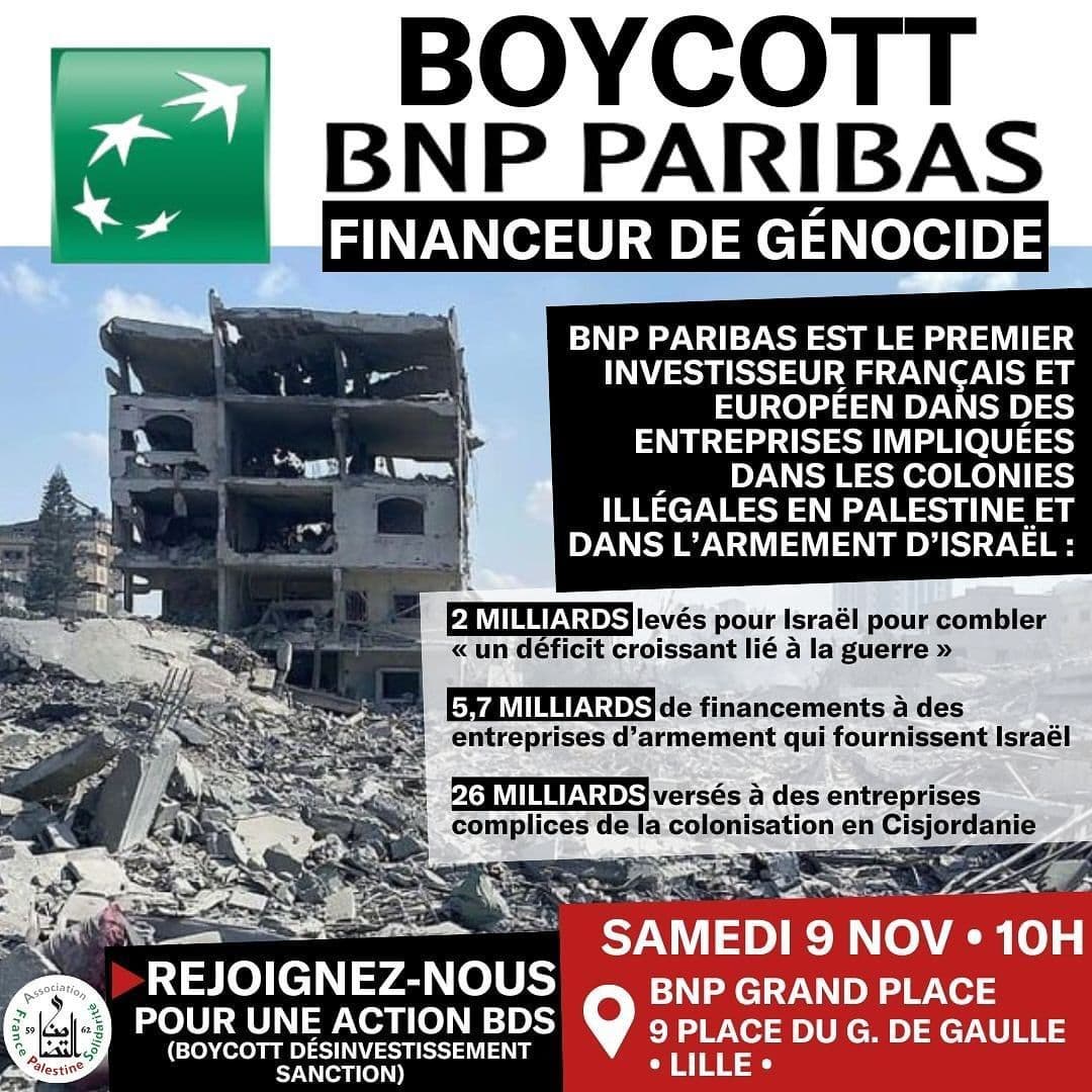 BOYCOTT BNP PARIBAS